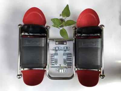 Motorcycle bumper, Motorcycle Bumper Frame with - white-iron-red-windshield-with-cover