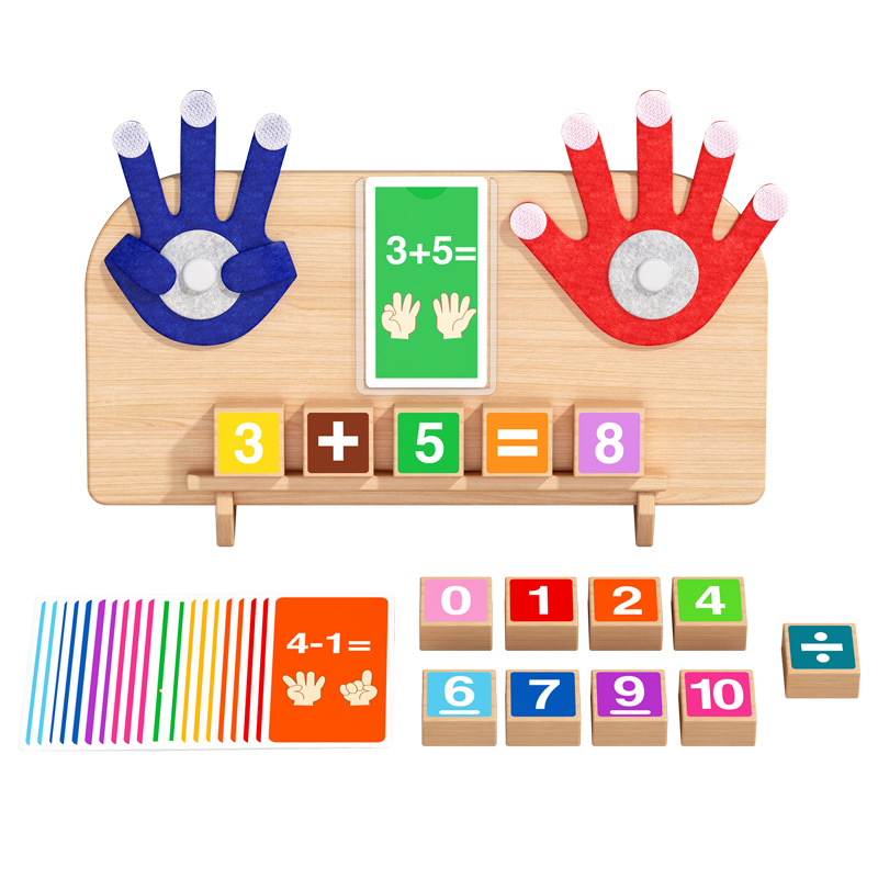 Wooden Finger Maths Learning Board
