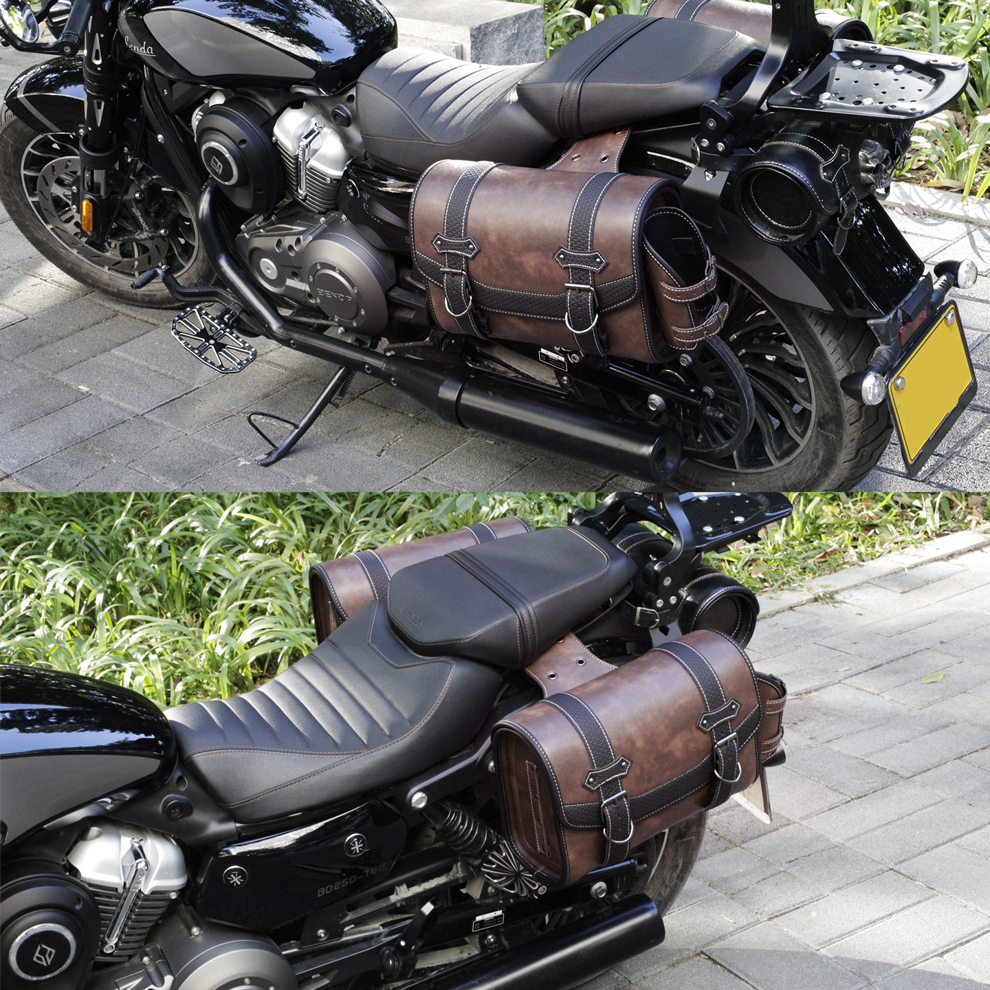 Cross-Border Hot-Selling Universal Retro Modified Waterproof, Sun-Resistant, Scratch-Resistant, Large-Capacity Motorcycle Side Bag for Electric Vehicles and Motorcycles