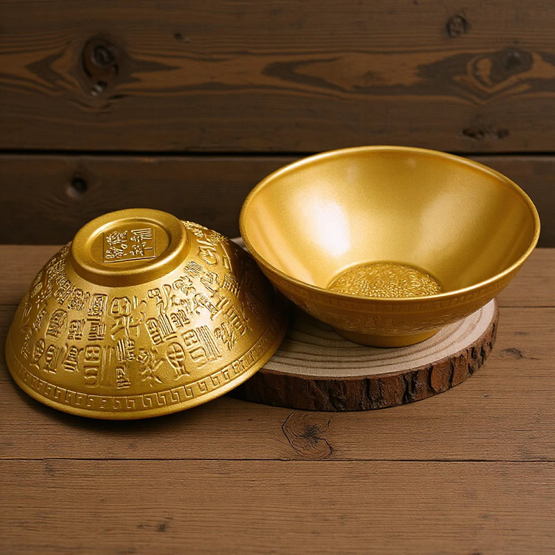 Popular Bai Fu Bowl Home Decor Creative Tabletop Ornament Birthday Celebration Craft Bai Fu Chinese Retro Offering Bowl Manufacturer Wholesale