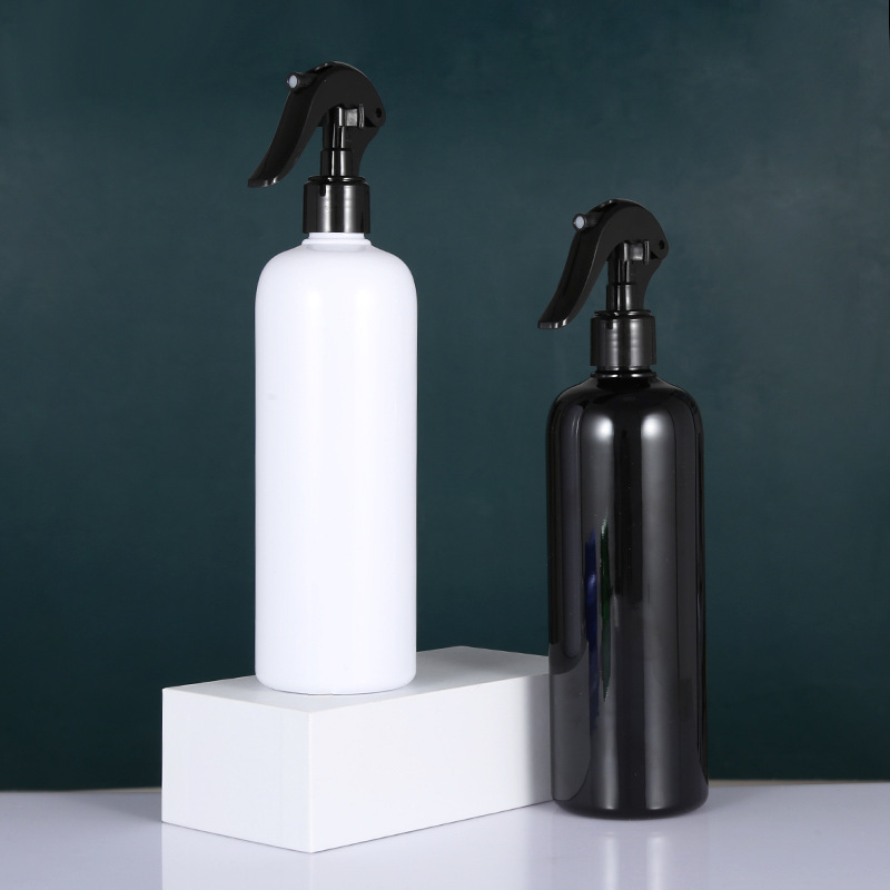 500ml圆肩白色PET瓶小老鼠手扣式超细雾喷雾浇花园艺塑料喷雾瓶