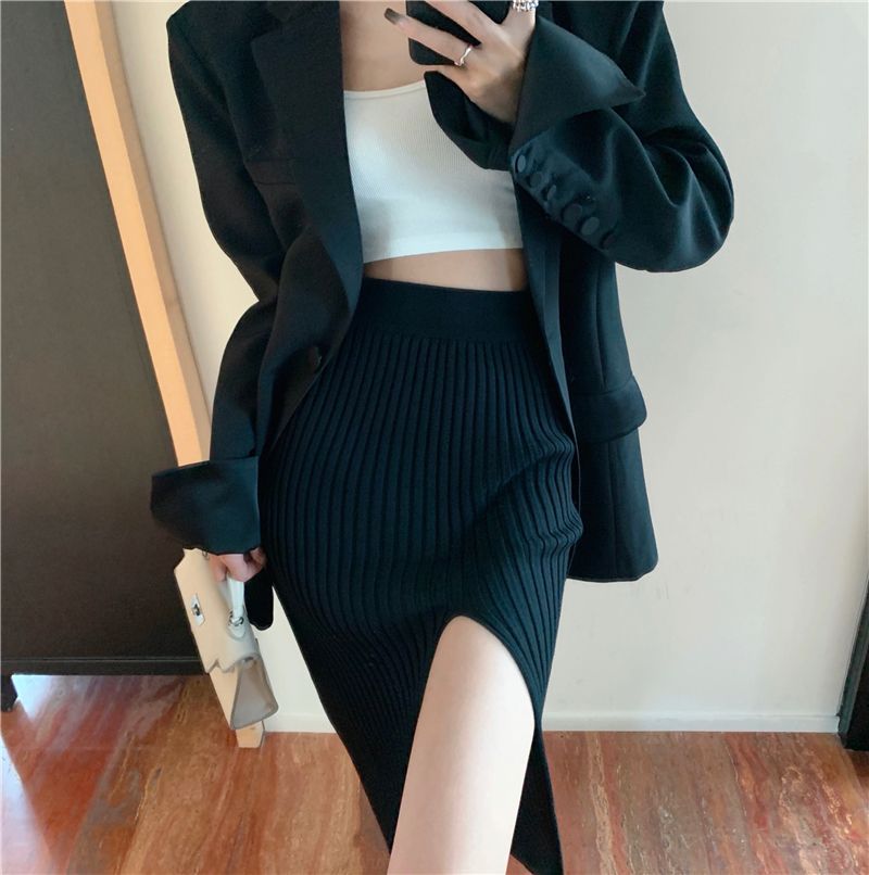 Elegant and sexy slit skirt for women, s...