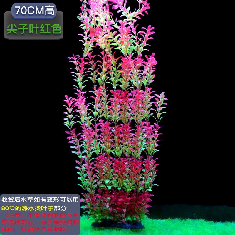 Aquarium, soft plastic green aquatic plants