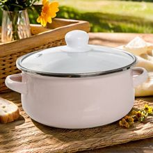 搪瓷珐琅加厚汤锅锅汤18泡面双耳炖锅面锅电磁炉奶锅一人用跨境