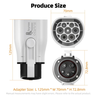 EV şarj adapterləri Charging Gun Adapter AC type2