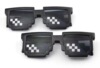 Funny mosaic, glasses solar-powered, fashionable universal sunglasses suitable for men and women