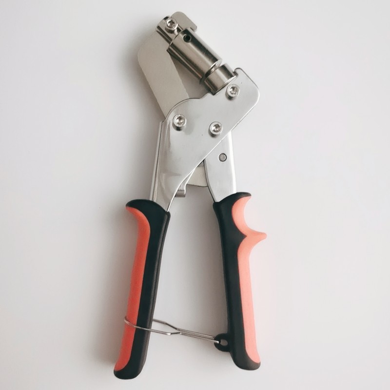 Nuevo cortador de ojo de aire manual transfronterizo de 10mm, herramienta de tela de inyección de tinta publicitaria, dispositivo de hebilla portátil, cortador de presión manual