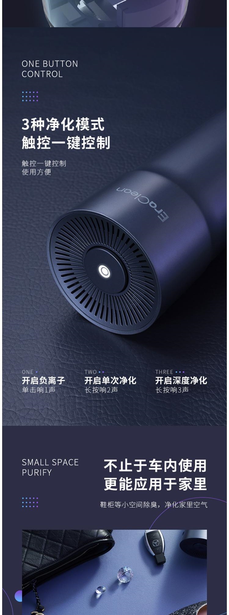 Shijing double-effect clean car purifier CW-C02