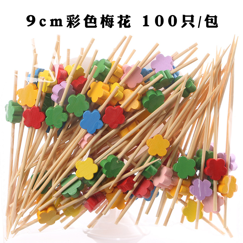 Fruit stick desechable flor stick