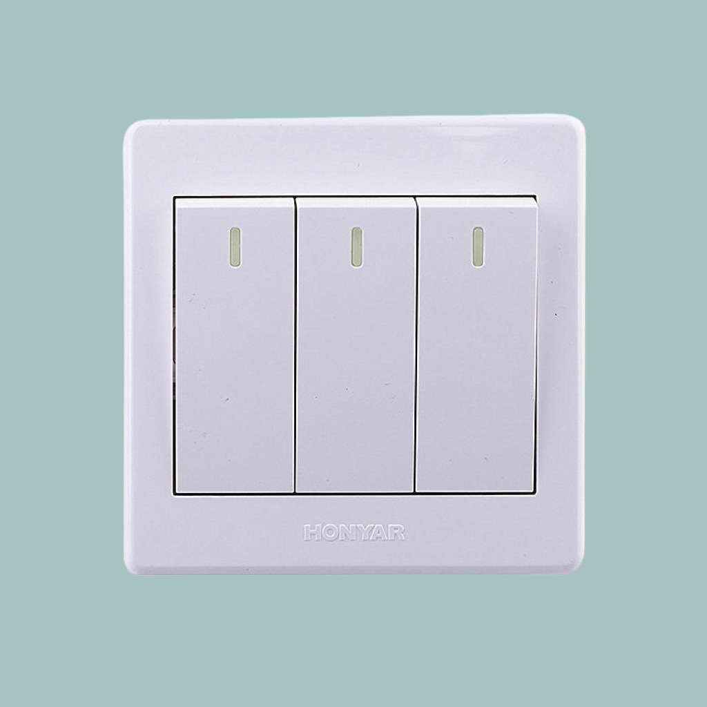 Conector de conmutación de aluminio de aluminio MEE X3 serie 86 tipo cinco agujeros dos o tres conector panel de conector escondido