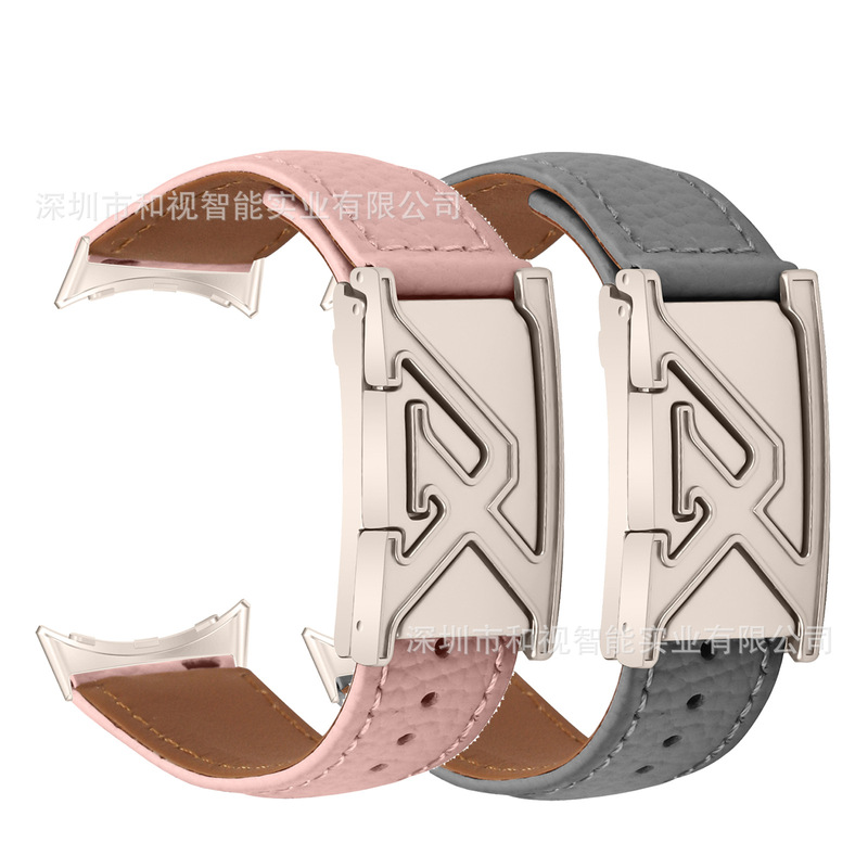 Suitable for Google Pixel1/2/3 Google's New Trendy Leather Watch Strap, New Leather Lv Buckle Strap