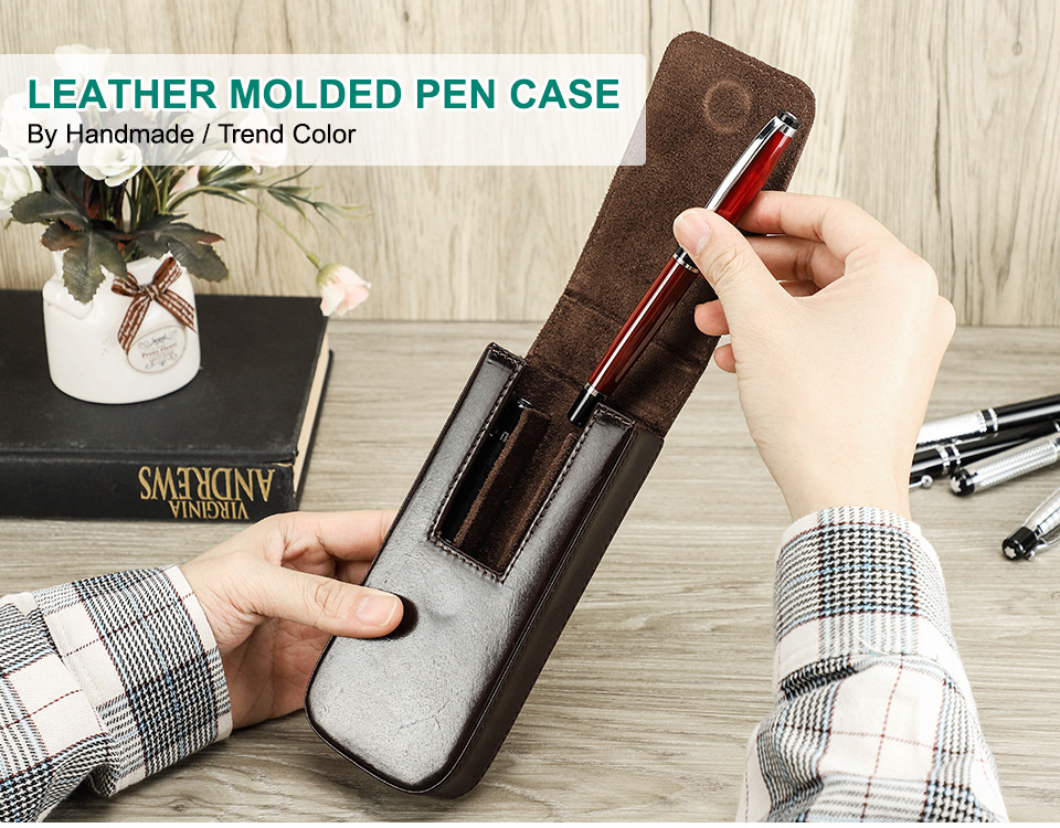 Brown Pen Holder