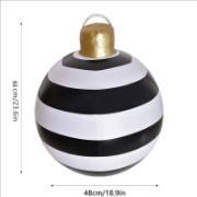 Nuevo producto transfronterizo: Bola navideña inflable para decoración de fiestas, decoración de patios, bastón, diversión al aire libre, ambiente festivo, adorno.