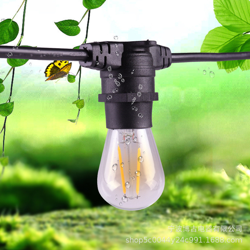 户外防水装饰灯串线 LEDB22灯串 养殖场照明灯头线