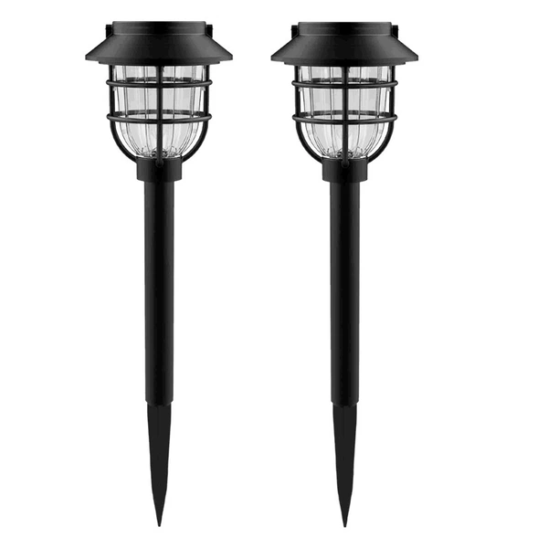 Retro garden lights solar-powered