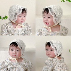 INS Summer Lace Flower Baby Sun Hat for Girls & Babies | Breathable Newborn Soft Spot Cap | Stylish Princess-Style Hat