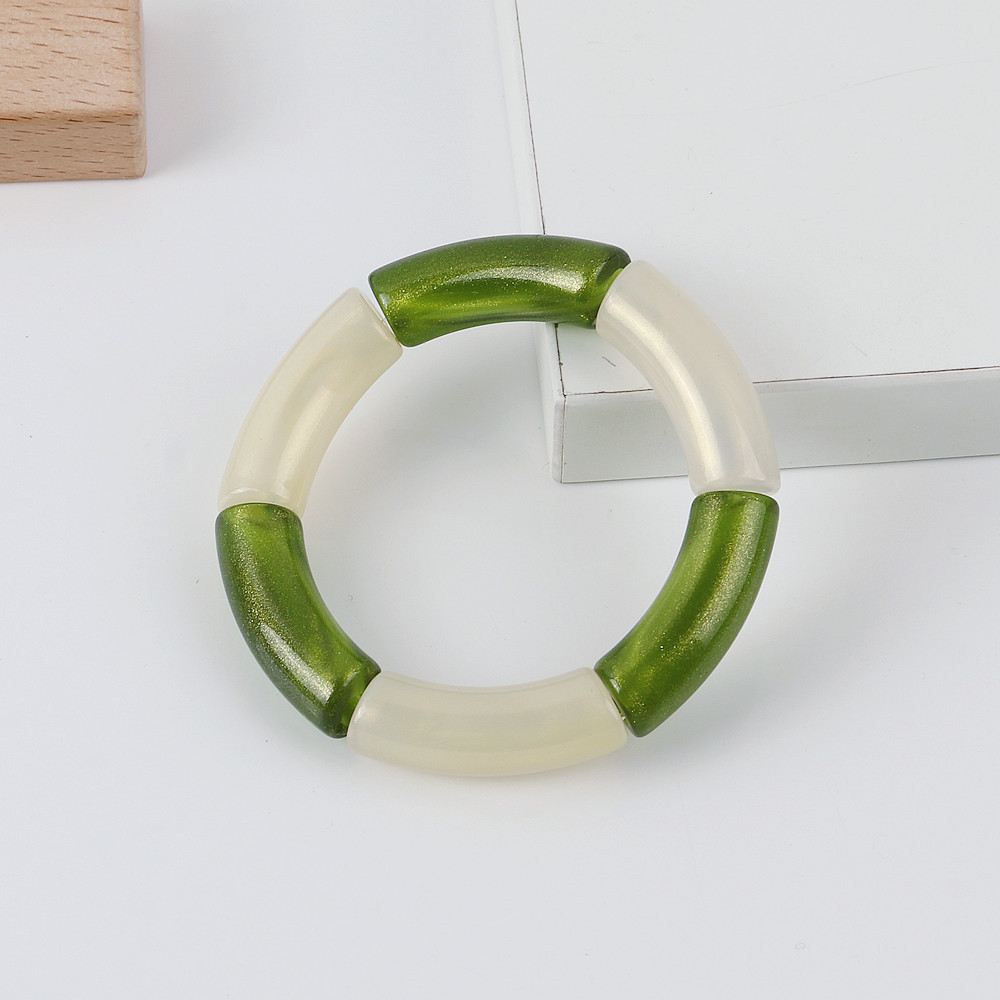 Acrylic Pendant Material Retro Solid Color Acrylic Bangles Wholesale