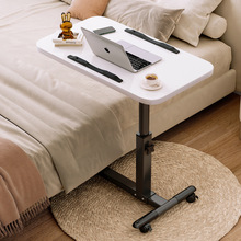 落地床边桌极简升降桌折叠现代电脑桌懒人家用卧室床旁学生写字桌