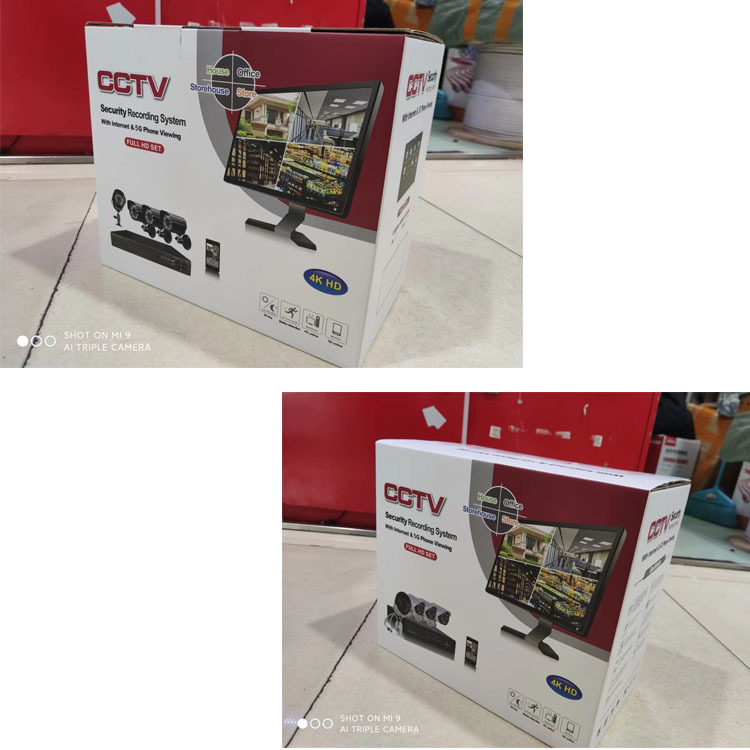 Monitoreo CVI paquete doméstico de cuatro vías paquete de monitoreo de 2 megapíxeles centro comercial cvi kit instalación de ingeniería