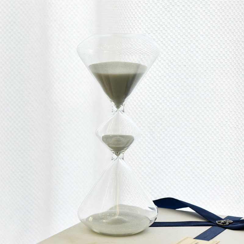 Vidrio creativo reloj de arena de tres capas arte reloj de arena temporizador personalidad nórdica decoración del hogar fábrica al por mayor