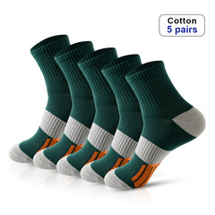 Men's Basketball Socks, Mid-Calf Absorbent Anti-Odor Professional Running Socks, High-Cut Cotton Socks, Color-Matched Men's Sports Socks, Wholesale