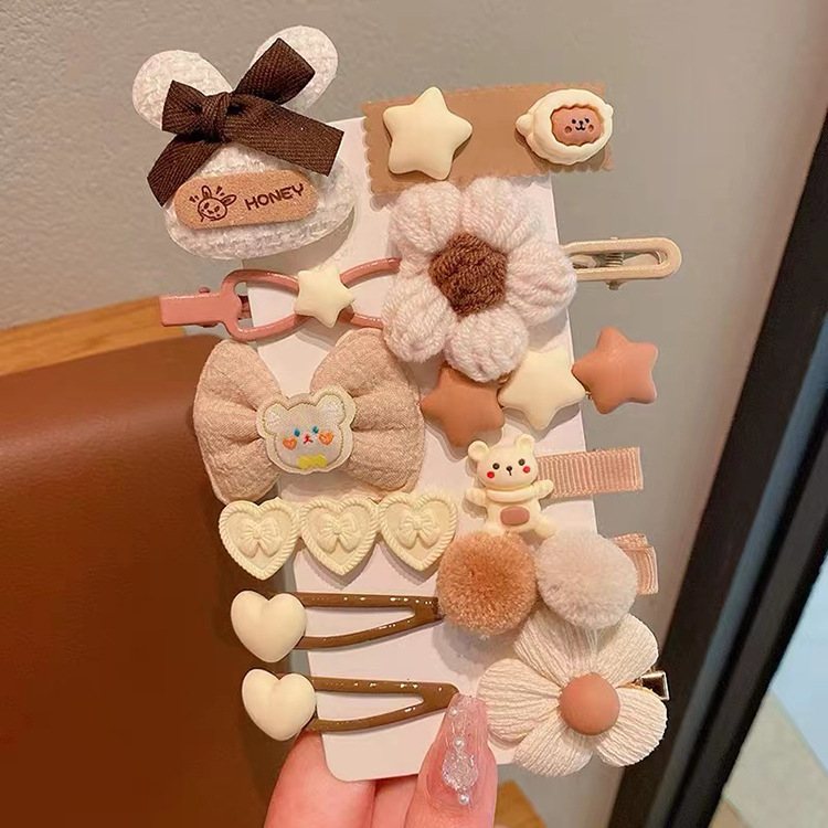 Tocado de horquilla para niños clip de flequillo para niñas clip lindo para niñas 2023 Nuevo bebé pequeño clip de horquilla accesorios para el cabello