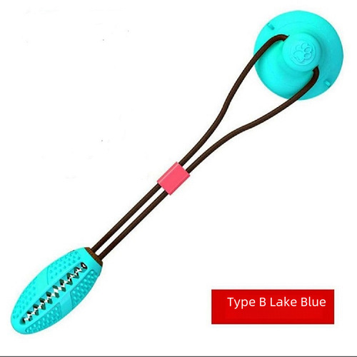 Pull-string teething dog toy Amazon double suction cup tug-of-war dog supplies Self-pleasure dog food leakage toy