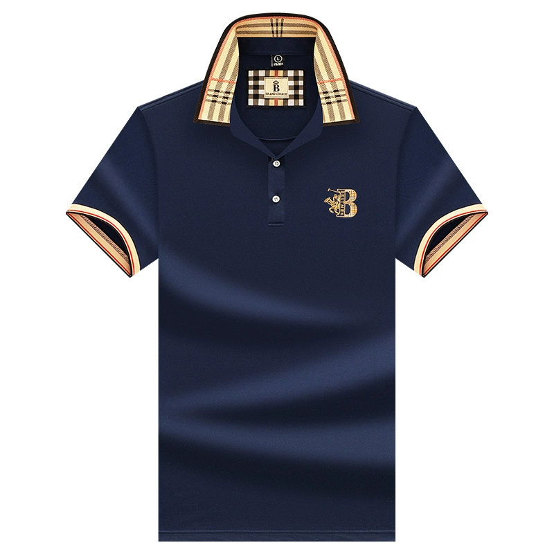 Summer silk polo for leisure, oversize