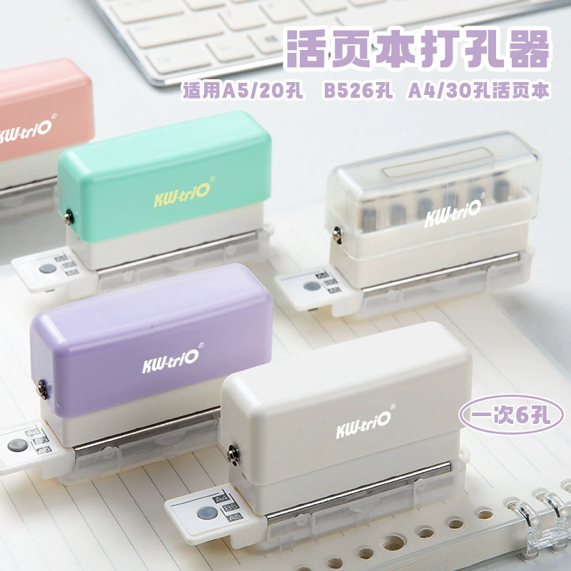 Universal hole puncher, ring, tear-off sheet