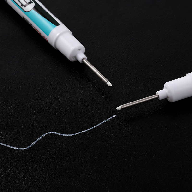 Marcador de cabeza larga blanca sitio de construcción carpintería marcado pluma secado rápido impermeable alargado propósito especial pluma de aceite de una sola cabeza
