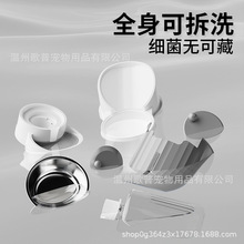 跨境外贸新款宠物自动喂食喂水器猫碗自动饮水机大容量喂食狗碗