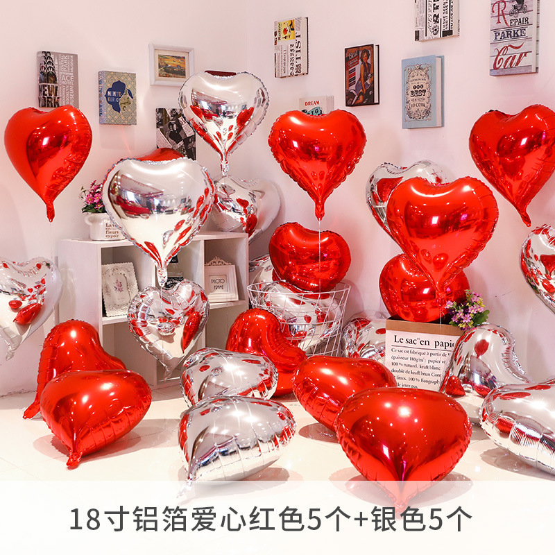 アルミフィルムバルーンラブピンクフローティングエンゲージメントルームロマンチックなアレンジメントウェディングスター誕生日ハート型装飾ピーチハート|undefined