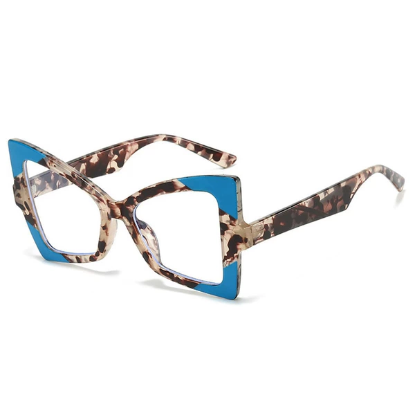 Blue Leopard Tale Frame