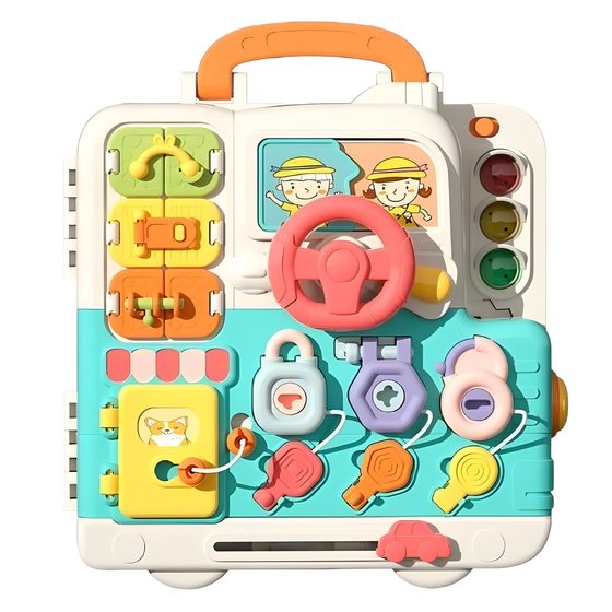 Baby Bookstore Busy Board Multifunctional Toy Montessori Early Education Busy Book Baby Finger Fine Training 0-1 Year Old