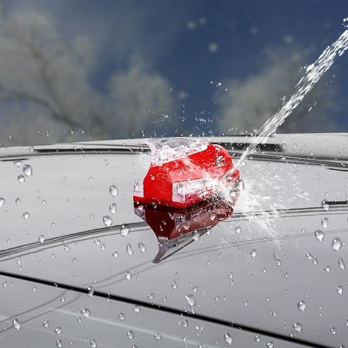 Car anti-rear collision LED flash light Solar shark fin antenna anti-rear collision warning light Wind energy light Wind power light