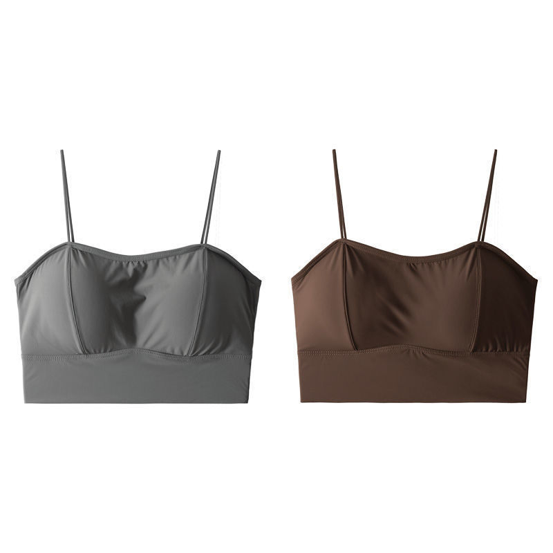 회색 + 다크 브라운 투팩-45.00 kg-60.00 kg 1.8cm 두꺼운 가슴 패드