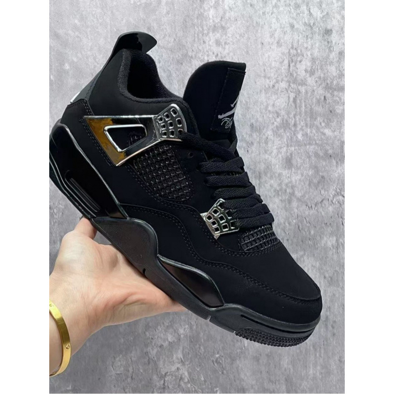Putian Shoes Pure Original Low-Top Air-Cushioned Basketball Shoes Pizza World Cup Jordan 4 Unisex Outdoor Versatile Sports Trendy Shoes