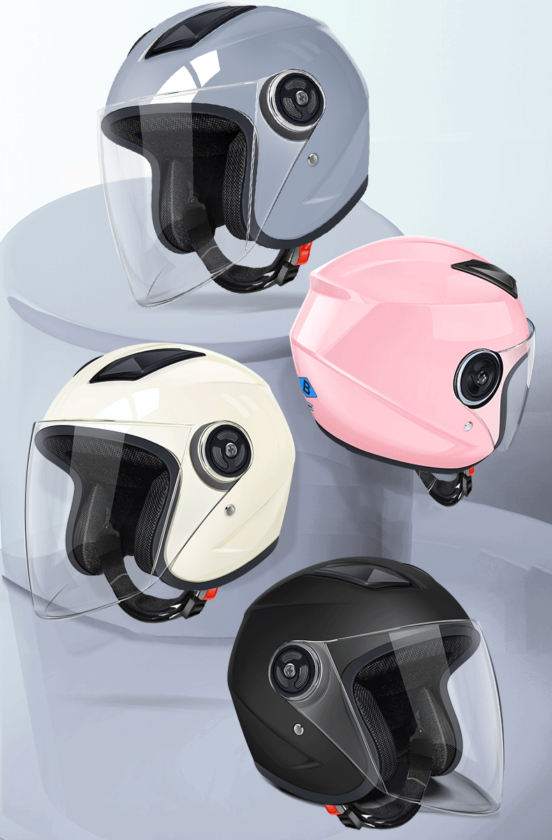 Electric Motorcycle Helmet for Men and Women, Universal Safety Helmet