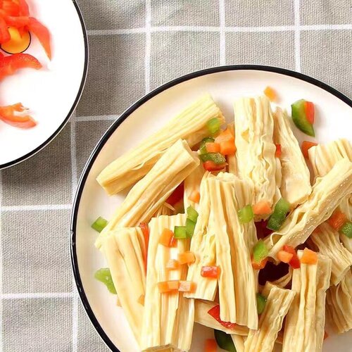 Layer 1 Tofu Skin, Non-GMO Tofu Skin Strips, Tofu Skin Cold Salad, Dried Goods Category, Wholesale and Distribution