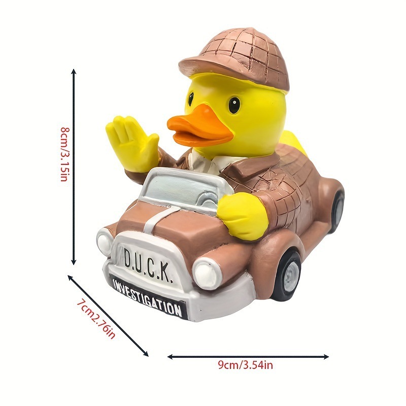 跨境新款Spooky Rubber Ducks可爱主题的卡通职业鸭家居装饰品|undefined