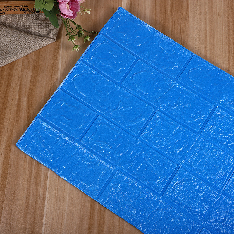 3D 3D pegatina de pared papel pintado autoadhesivo al por mayor imitación ladrillo patrón Fondo pared sala de estar dormitorio papel pintado espuma pegatina a prueba de humedad