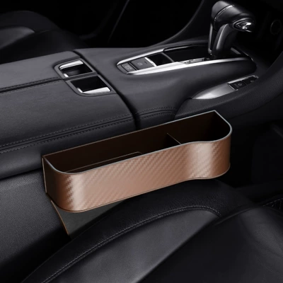 Car Storage Box Interior Supplies Car storage bag/box - carbon-fiber-pattern-modified-material-brown-passenger-car