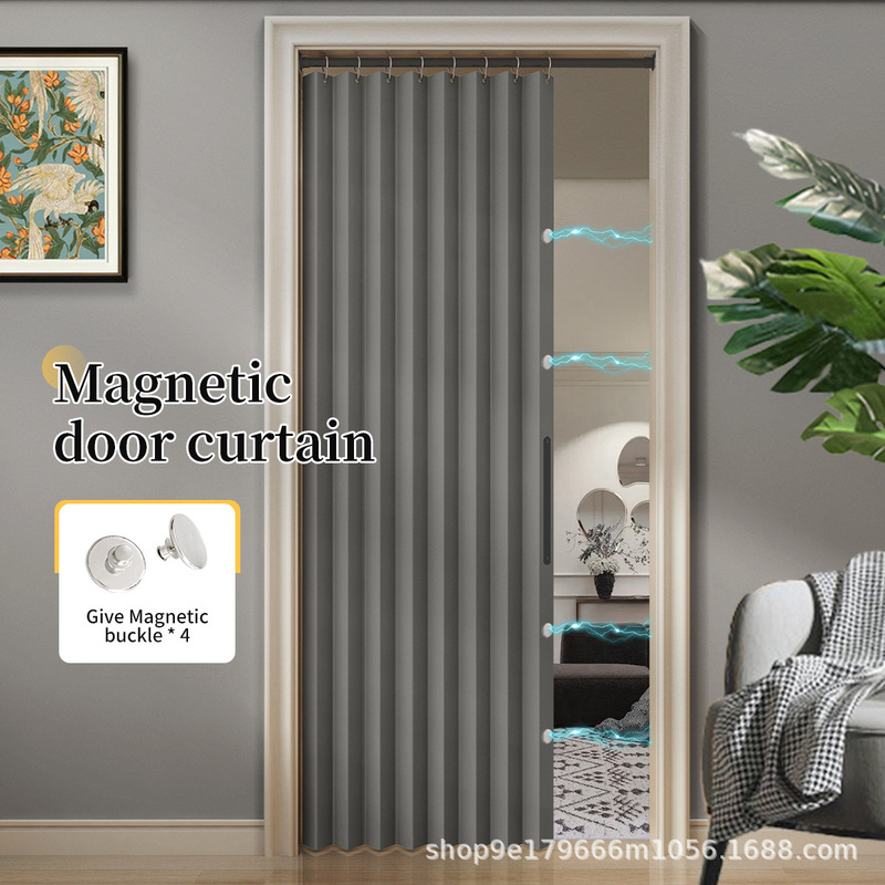 Amazon's Best-Selling Door Curtain, Waterproof, Magnetic, Thermal Insulation, No-Drill, Windproof, Dustproof, Air Conditioning Partition, Foldable