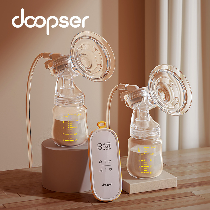 Double-Sided Electric Breast Pump, Fully Automatic Massage Milking, Bilateral Breast Pump, USB Maternal and Infant Products, Portable Postpartum