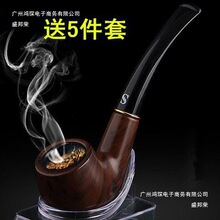 厂家直销老式实木烟斗烟嘴过滤烟斗手工现代烟杆烟嘴实木圆底过滤