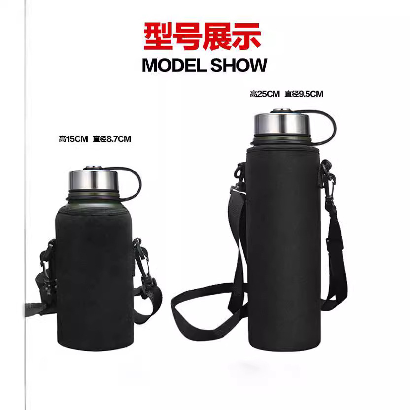 Deportes al aire libre hervidor de agua cubierta de la taza de la correa portátil cubierta protectora engrosada cubierta de aislamiento de tela de buceo