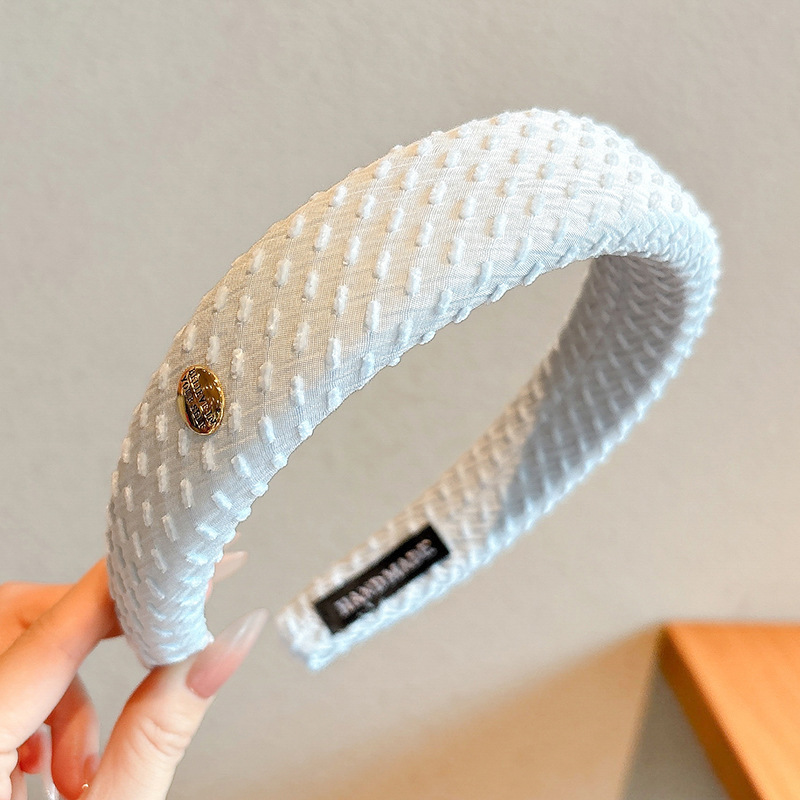 Diadema alta para mujer, nueva colección 2026, accesorio para el cabello estilo Chanel francés, elegante banda ancha para el cabello.