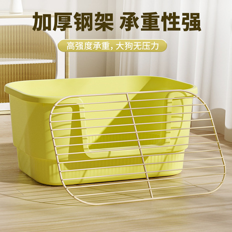 犬用トイレ 大型 厚型スチールフレーム 耐荷重 浴槽型 中大型犬用ペットトイレ|undefined
