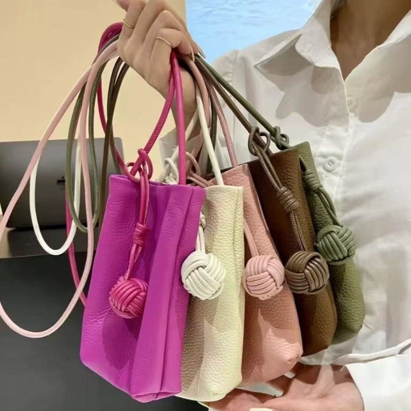 Cross-Border Exclusive Women's Fashion Genuine Leather Mobile Phone Coin Purse Pebbled Vertical Soft Leather Mini Crossbody Shoulder Bag Cross-Border Exclusive Women's Fashion Genuine Leather Mobile Phone Coin Purse Pebbled Vertical Soft Leather Mini Crossbody Shoulder Bag