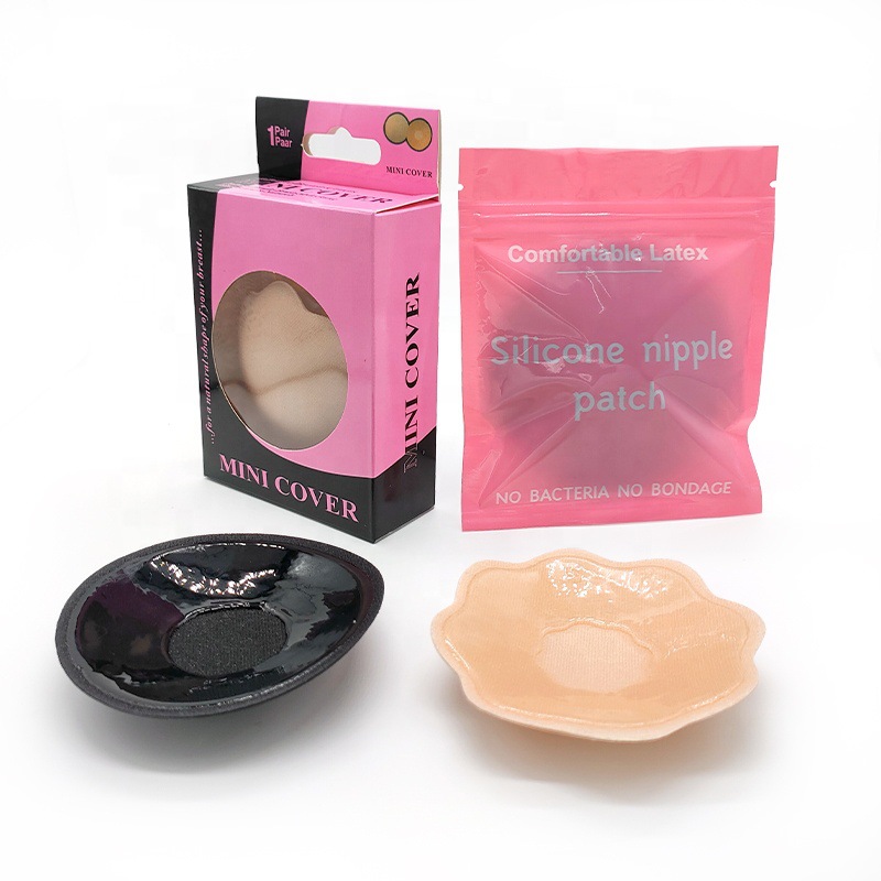 Swimsuit Bra Breast Inserts Pad Rubber Silicone Nipple Cover